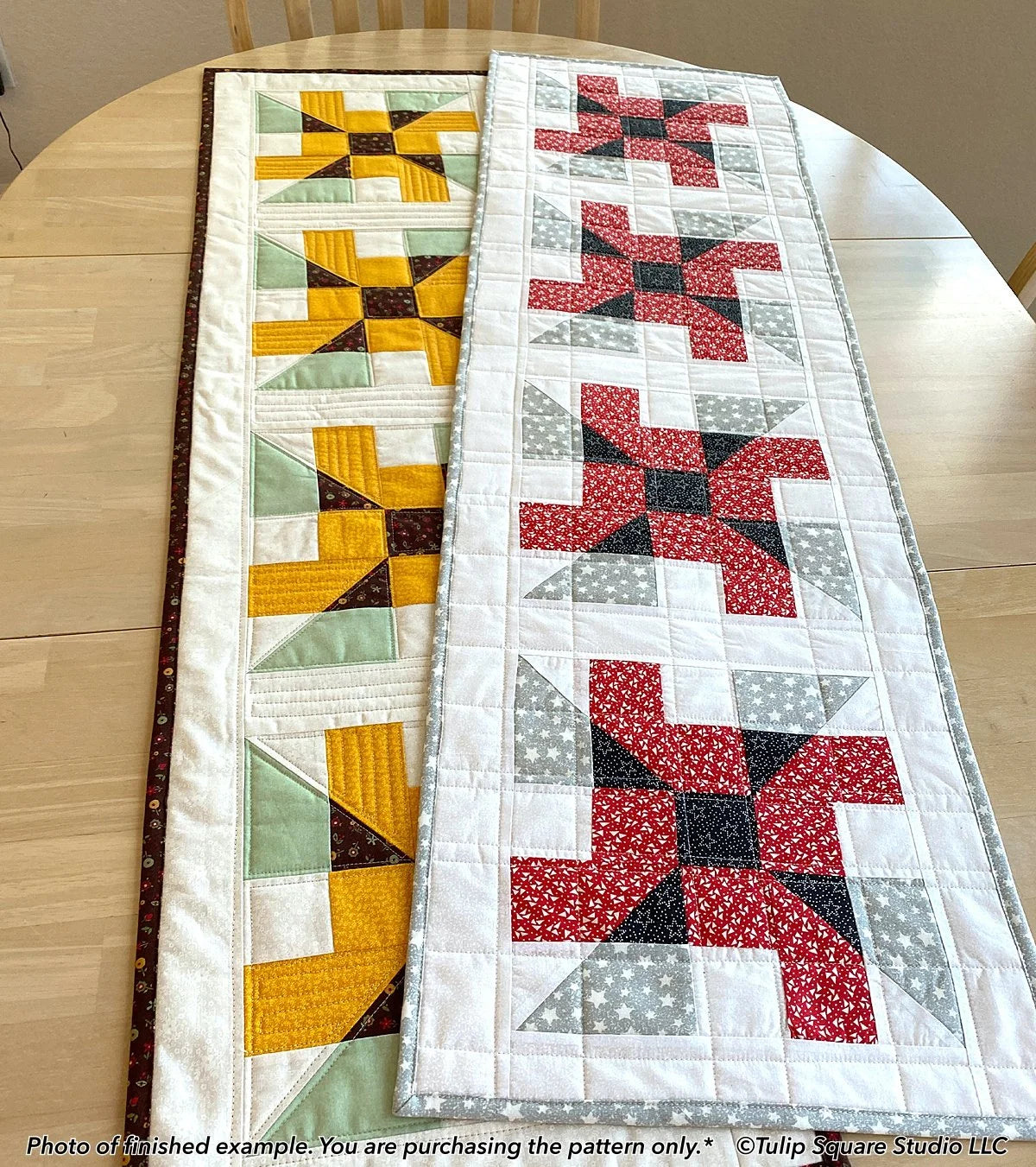 Modern Kitchen Table Runner Downloadable Pattern by Tulip Square