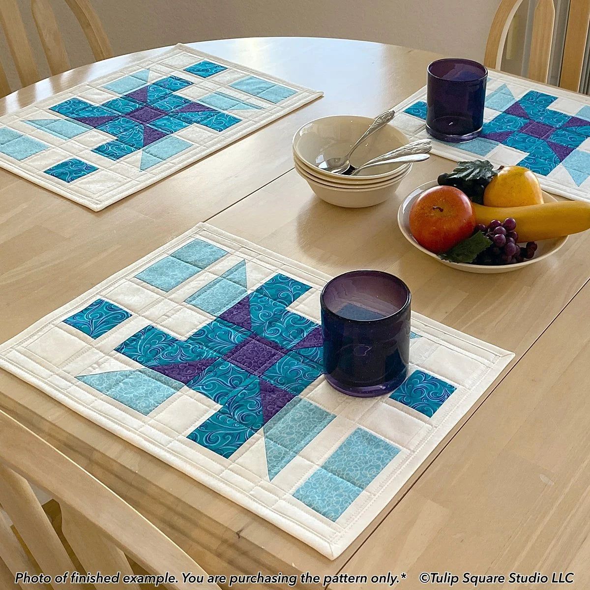 Modern Table Placemats Downloadable Patternn by Tulip Square