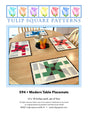 Modern Table Placemats Downloadable Patternn by Tulip Square