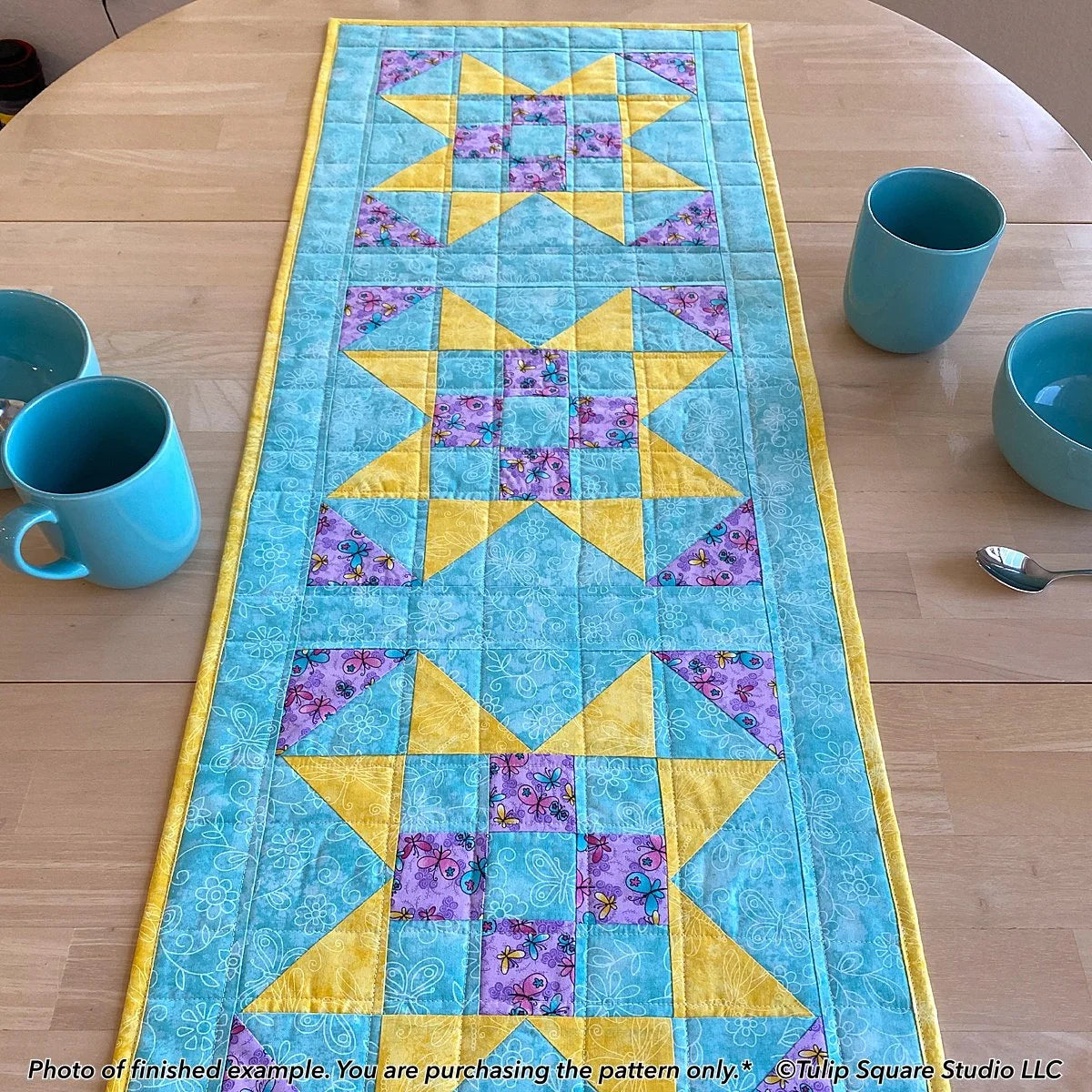 X Marks the Spot Table Runner Downloadable Pattern by Tulip Square