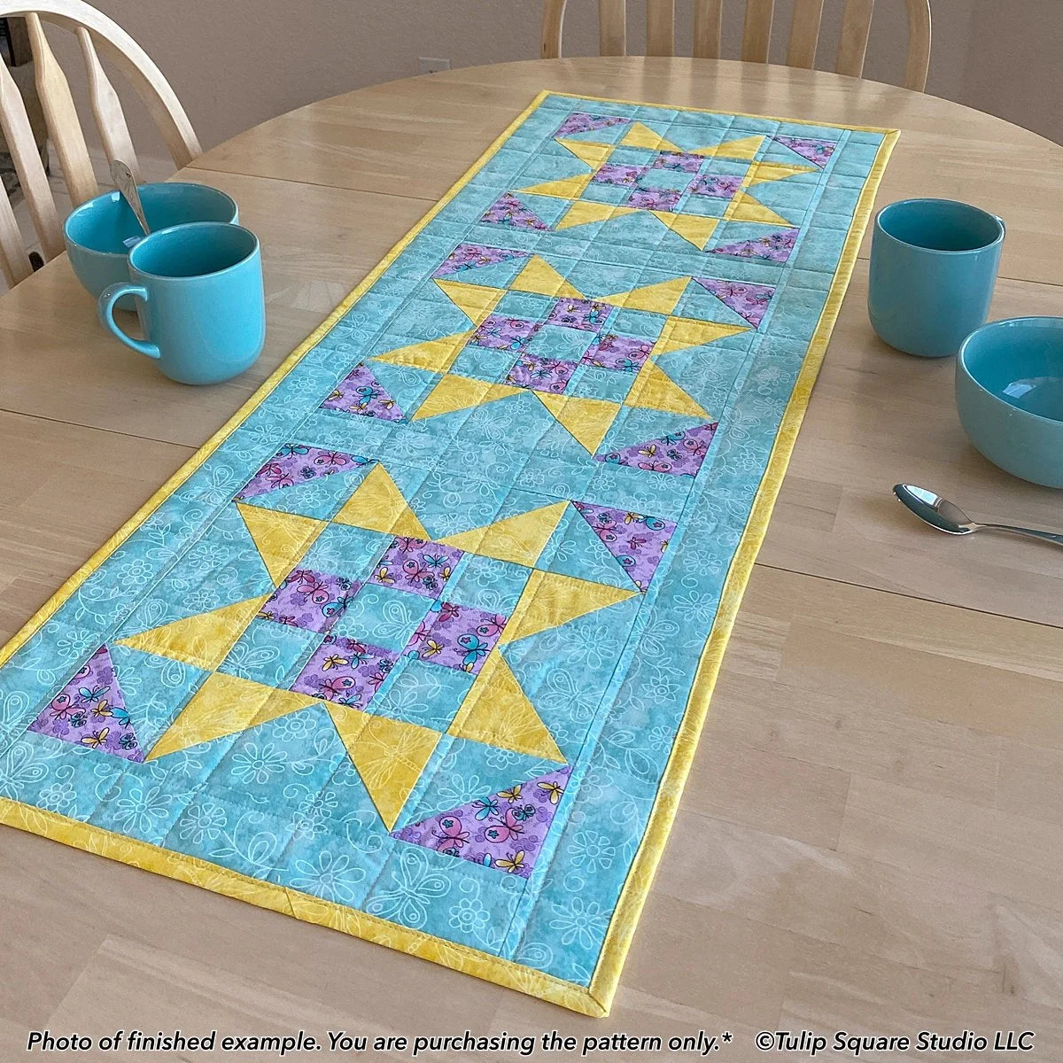 X Marks the Spot Table Runner Downloadable Pattern by Tulip Square