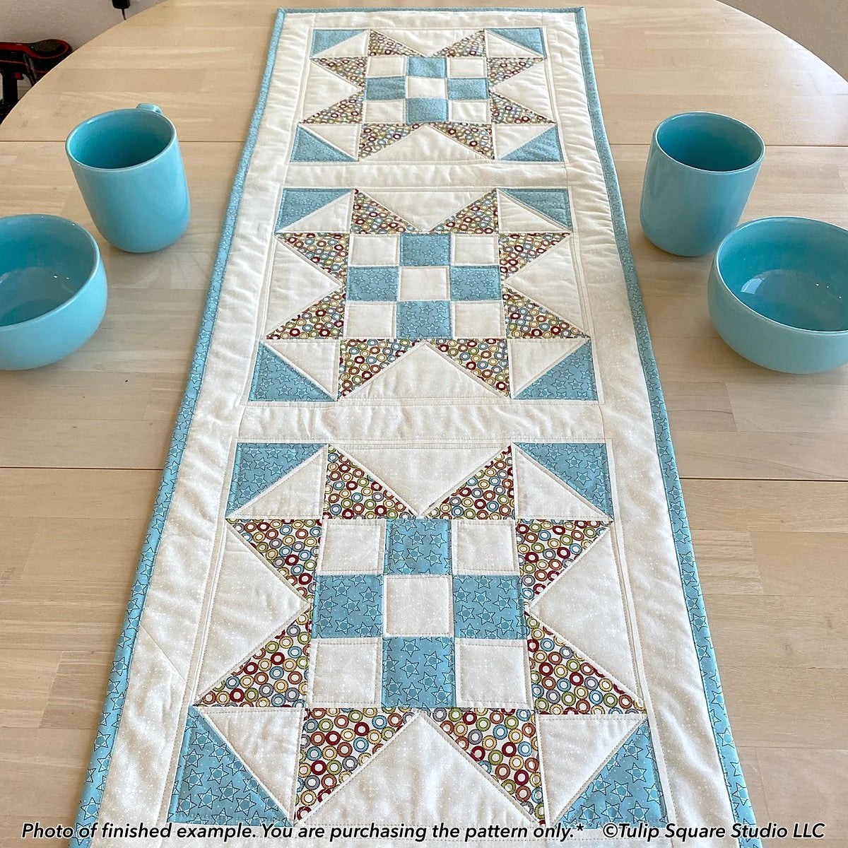 X Marks the Spot Table Runner Downloadable Pattern by Tulip Square