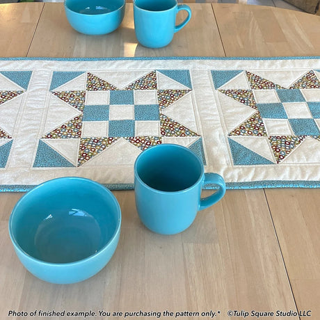 X Marks the Spot Table Runner Downloadable Pattern by Tulip Square