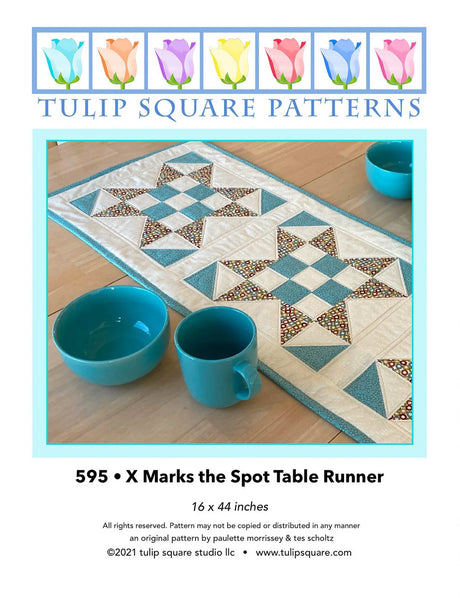 X Marks the Spot Table Runner Downloadable Pattern by Tulip Square