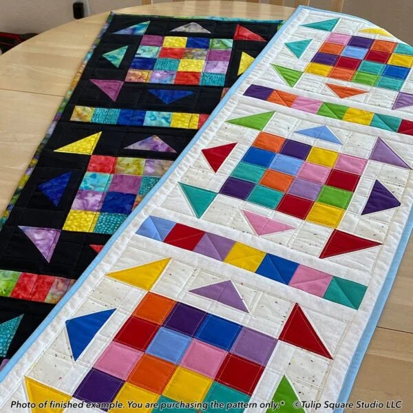 Kaleidoscope Table Runner Downloadable Pattern by Tulip Square Patterns