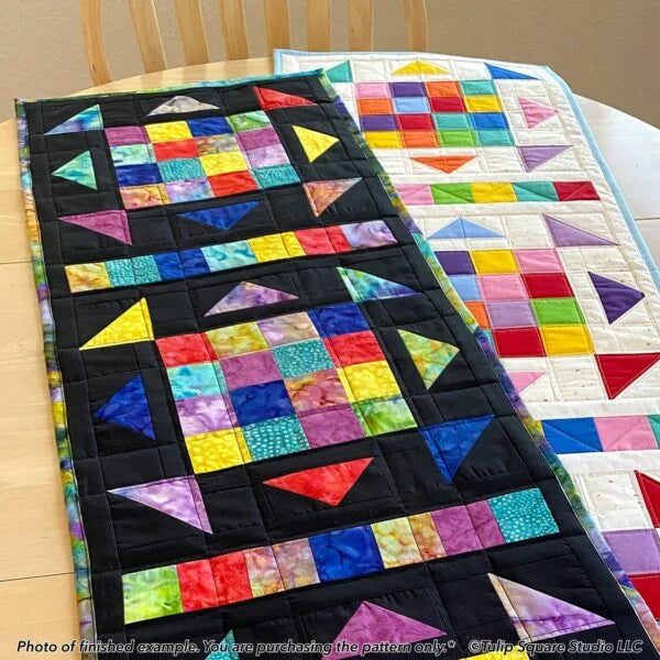 Kaleidoscope Table Runner Downloadable Pattern by Tulip Square Patterns