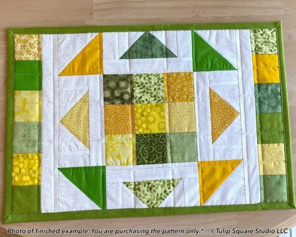 Kaleidoscope Placemat Set Downloadable Pattern by Tulip Square Patterns