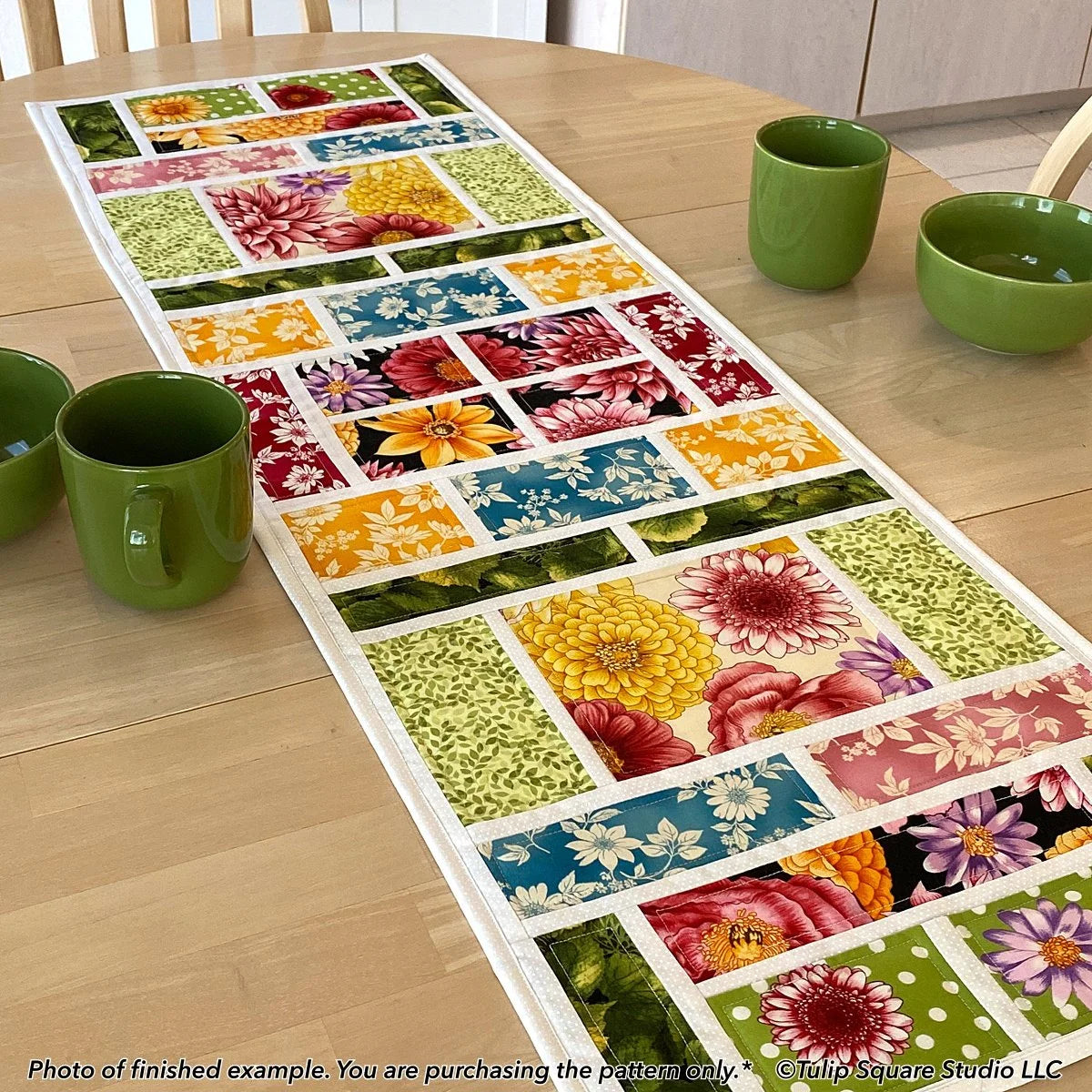 Picture Windows Table Runner Downloadable Pattern by Tulip Square Patterns