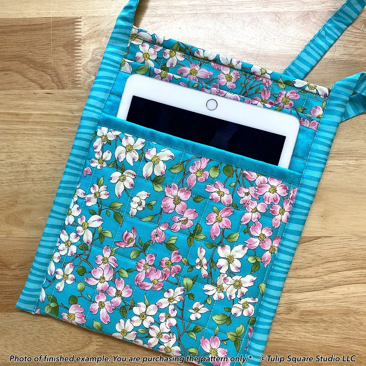 Cross Body Tablet Tote Downloadable Pattern by Tulip Square Patterns