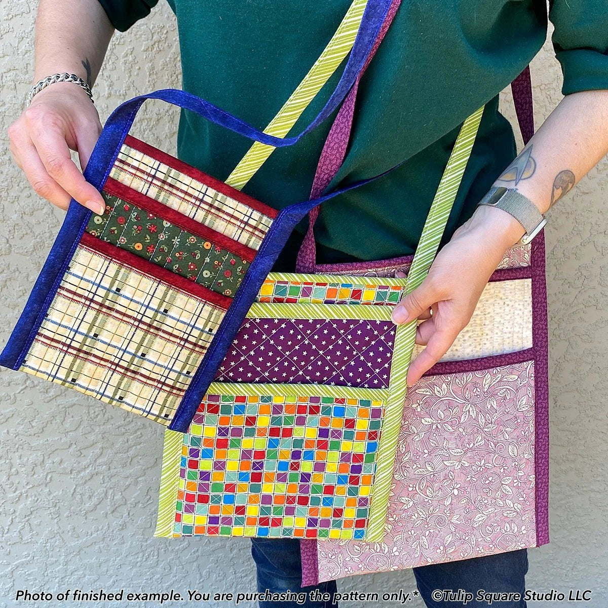 Cross Body Tablet Tote Downloadable Pattern by Tulip Square Patterns