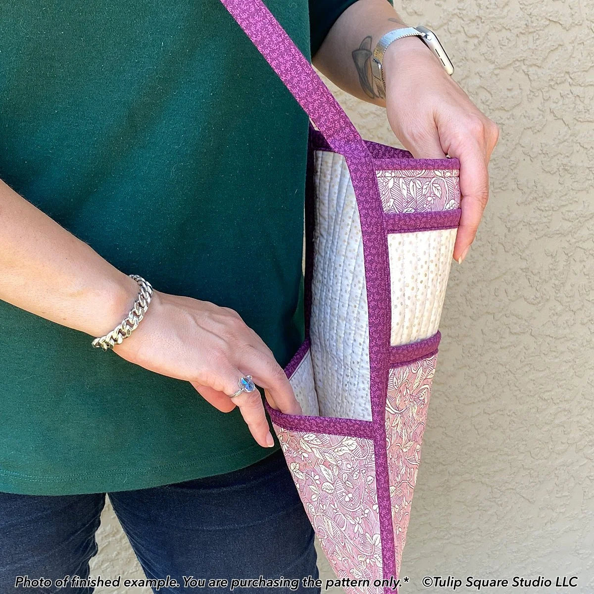 Cross Body Tablet Tote Downloadable Pattern by Tulip Square Patterns