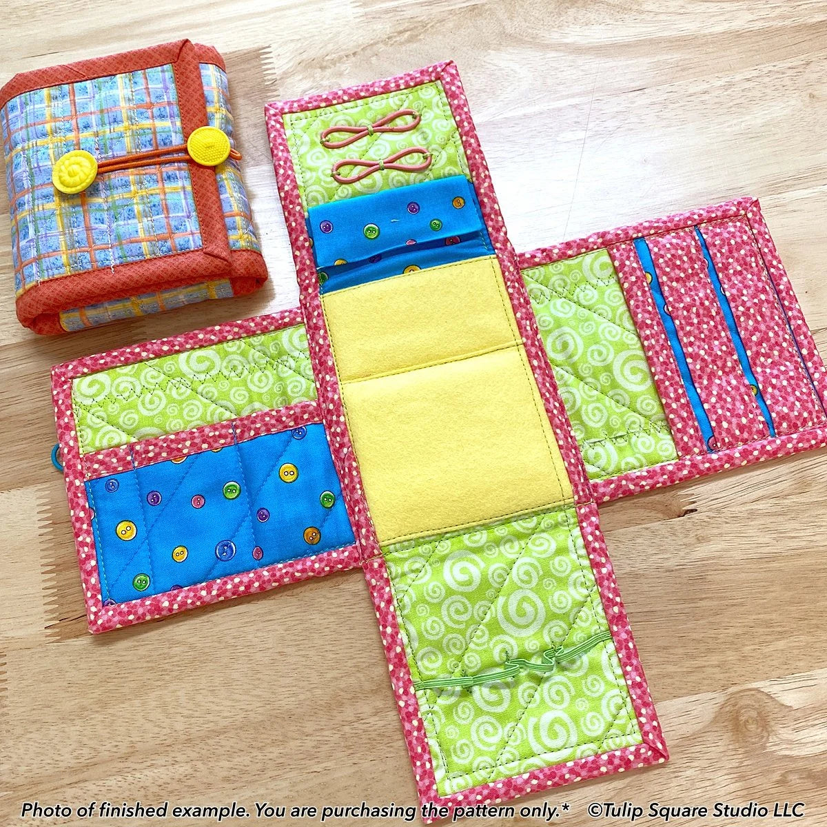 Flip Fold Sewing Kit Organizer Downloadable Pattern by Tulip Square