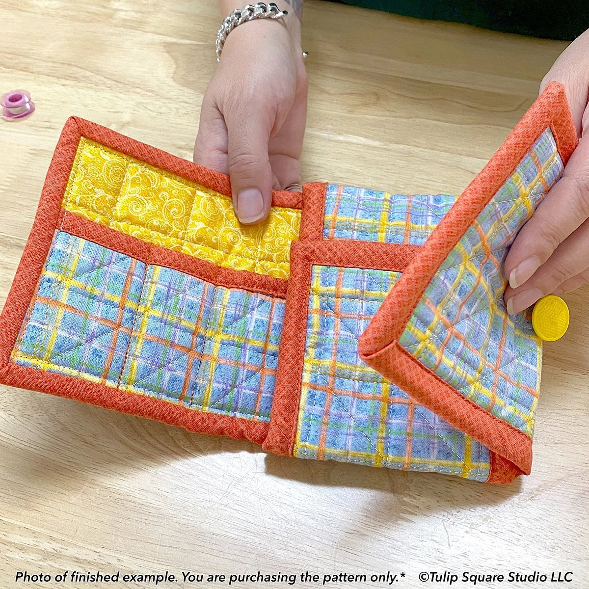 Flip Fold Sewing Kit Organizer Downloadable Pattern by Tulip Square