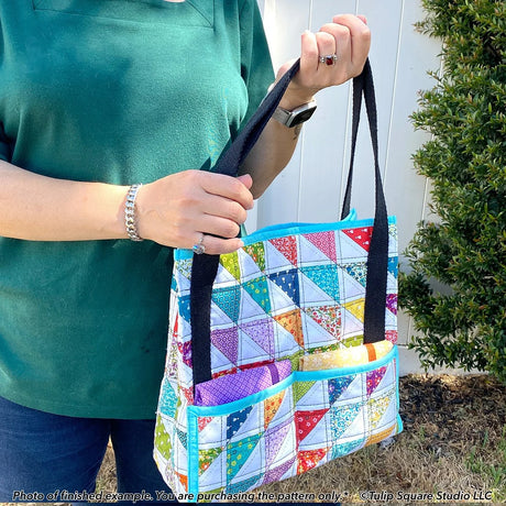 Market Bag Downloadable Pattern by Tulip Square Patterns