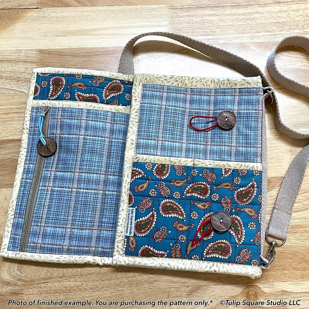 Convertible Tablet Tote Downloadable Pattern by Tulip Square Patterns