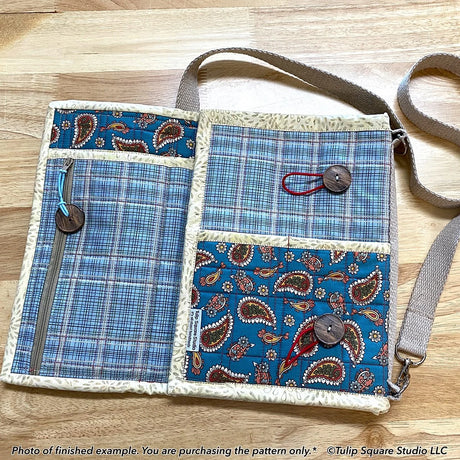 Convertible Tablet Tote Downloadable Pattern by Tulip Square Patterns