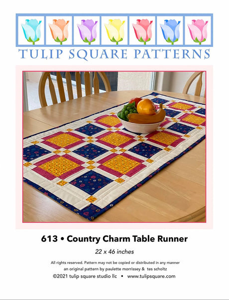 Country Charm Table Topper Downloadable Pattern by Tulip Square