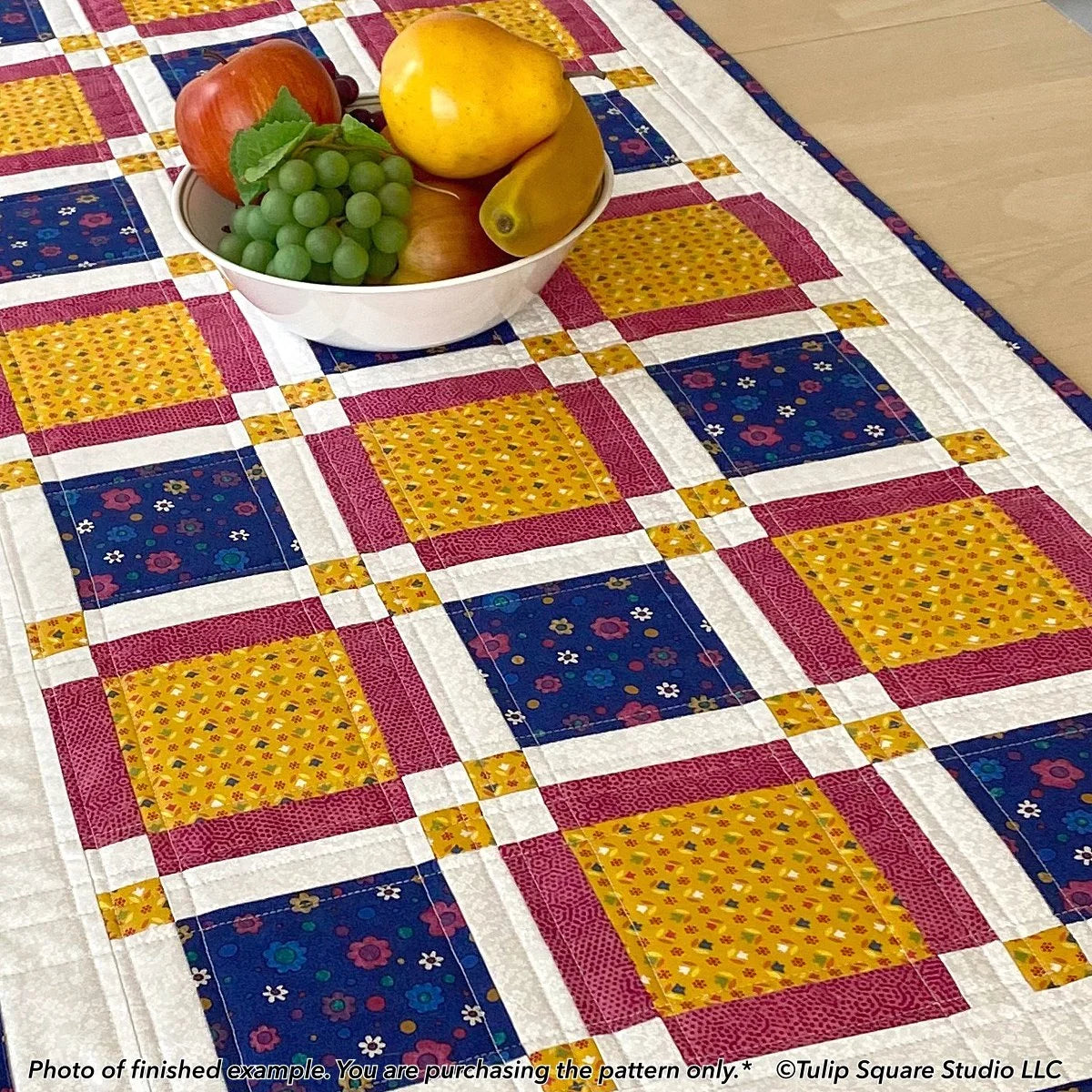 Country Charm Table Topper Downloadable Pattern by Tulip Square