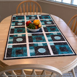 Shadowy Shapes Table Topper Downloadable Pattern by Tulip Square Patterns