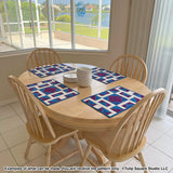 Shattered Diamonds Placemats Downloadable Pattern by Tulip Square