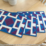 Shattered Diamonds Placemats Downloadable Pattern by Tulip Square