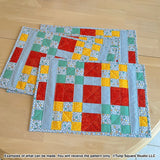 Checkered Table Placemats Downloadable Pattern by Tulip Square