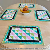 Color Blizzard Placemats Downloadable Pattern by Tulip Square Patterns