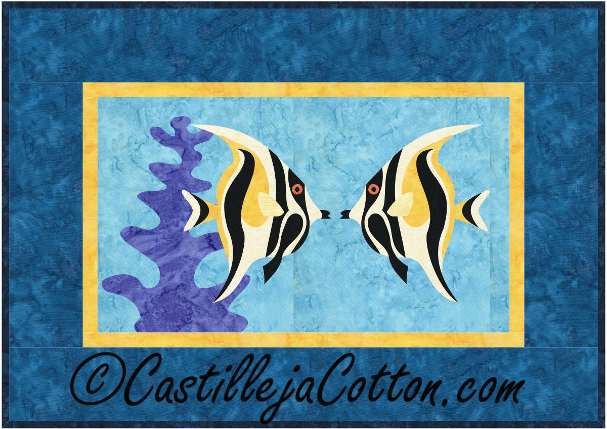 Nose To Nose Fish R2 Downloadable Pattern by Castilleja Cotton