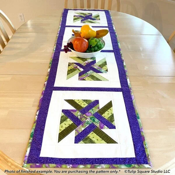 Knot Woven Table Runner Downloadable Pattern by Tulip Square Patterns