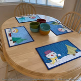 Frosty Friends Placemat Set Downloadable Pattern by Tulip Square Patterns