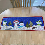 Frosty Friends Table Runner Downloadable Pattern by Tulip Square Patterns