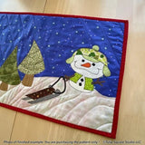 Frosty Friends Table Runner Downloadable Pattern by Tulip Square Patterns