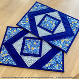 Framed Floral Placemats Downloadable Pattern by Tulip Square Patterns