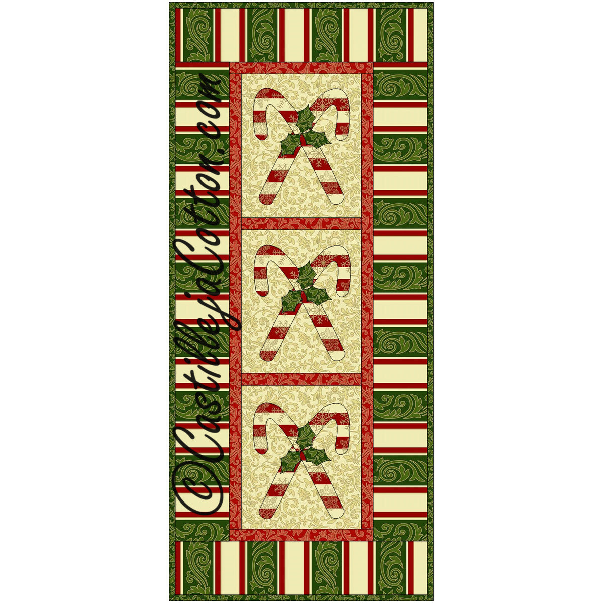 Candy Cane Panel Downloadable Pattern – Quilting Books Patterns and Notions