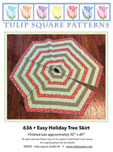 Easy Holiday Tree Skirt Downloadable Pattern by Tulip Square Patterns