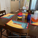 Long Log Cabin Placemats Downloadable Pattern by Tulip Square Patterns