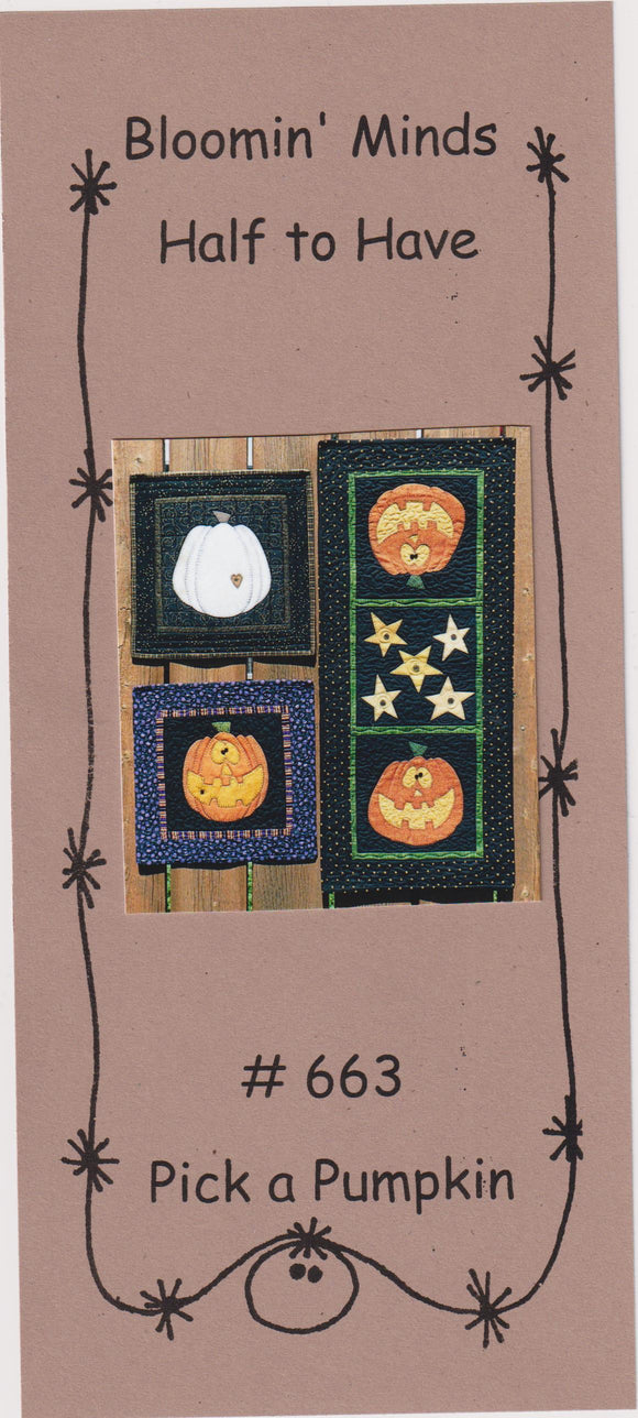 Pick a Pumpkin Quilt Pattern by Bloomin Minds