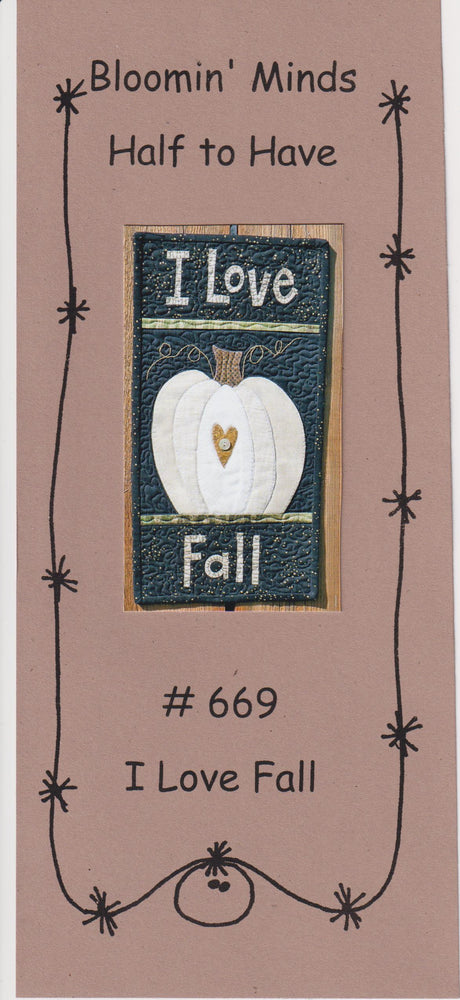 I Love Fall Quilt Pattern by Bloomin Minds