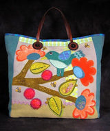 African Tulip Tote Pattern by Sue Spargo Folk-Art Quilts