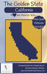 The Golden State California Downloadable Pattern By Brooke's Bitchin' Stitches