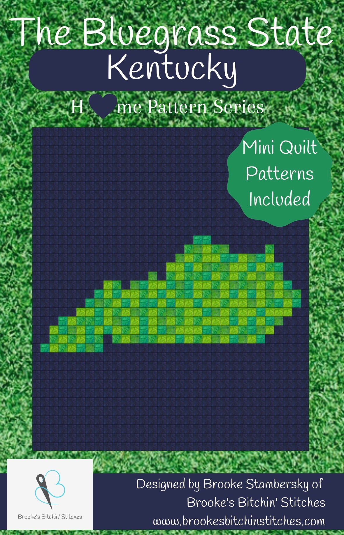 The Bluegrass State Kentucky Downloadable Pattern By Brooke's Bitchin' Stitches