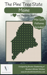 The Pine Tree State Maine Downloadable Pattern By Brooke's Bitchin' Stitches