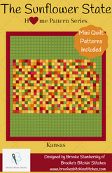 The Sunflower State Kansas Downloadable Pattern By Brooke's Bitchin' Stitches