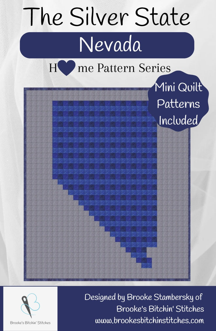 The Silver State Nevada Downloadable Pattern By Brooke's Bitchin' Stitches