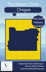 The Beaver State Oregon Downloadable Pattern By Brooke's Bitchin' Stitches