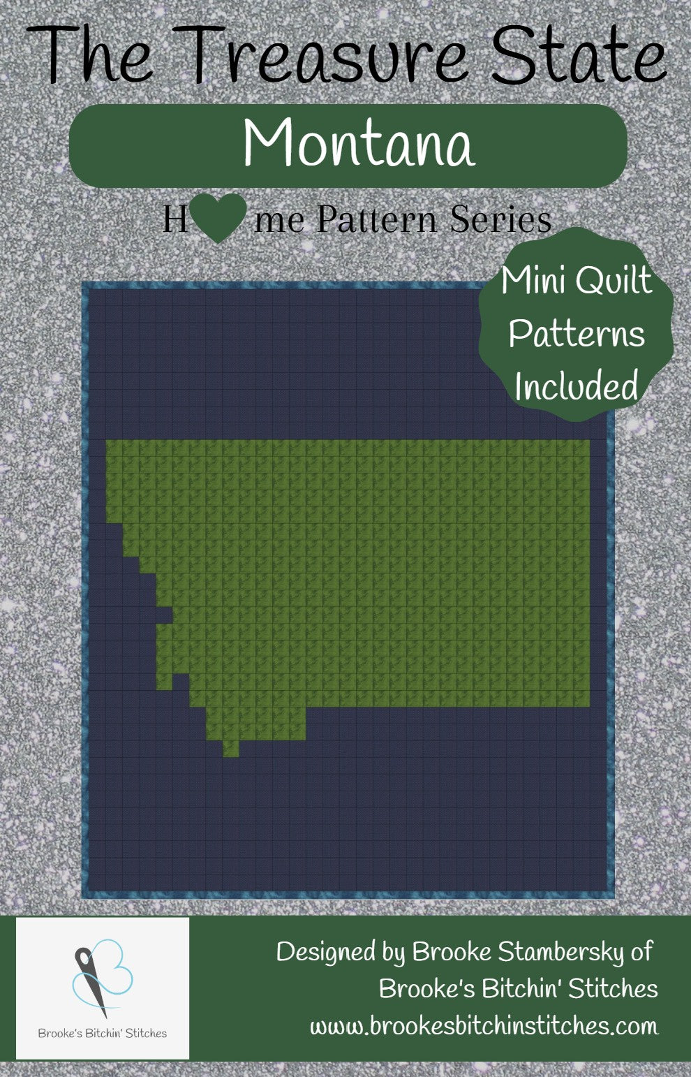 The Treasure State Montana Downloadable Pattern By Brooke's Bitchin' Stitches
