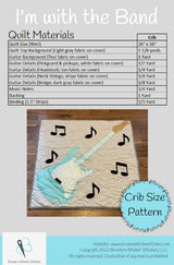 Back of the I'm with the Band Downloadable Pattern By Brooke's Bitchin' Stitches