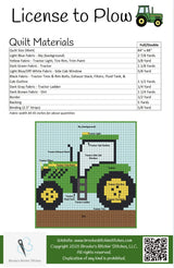 Back of the License to Plow Downloadable Pattern By Brooke's Bitchin' Stitches