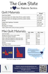 Back of the The Gem State Idaho Downloadable Pattern By Brooke's Bitchin' Stitches