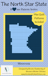 The North Star State Minnesota Downloadable Pattern By Brooke's Bitchin' Stitches